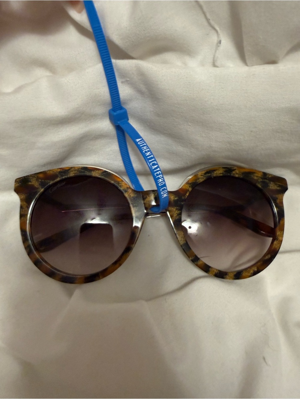 Cartier Tortoiseshell Round Sunglasses - Brown